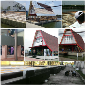 Polyurea Coating for Floating House @Tambak Lorok, Semarang